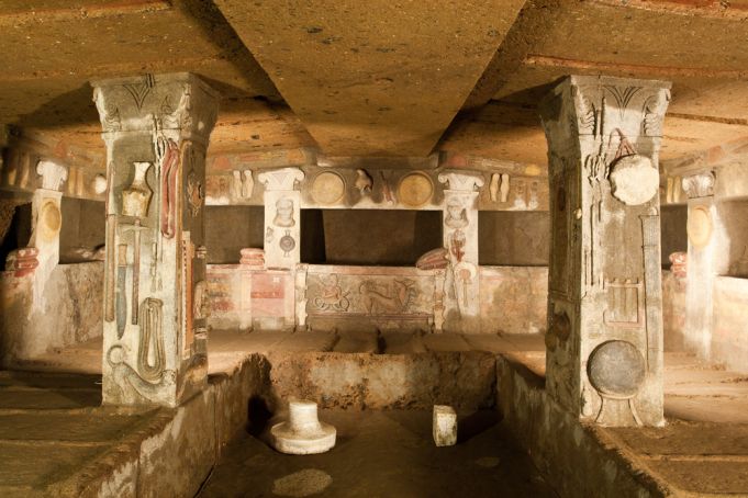 The tombs of Cervetri