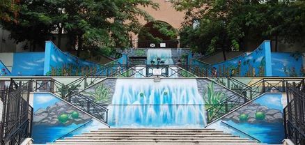 Rome steps transformed by mural - image 2