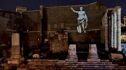 A restoration made of light at the Forum of Augustus - image 2