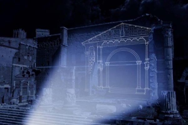 A restoration made of light at the Forum of Augustus - image 1