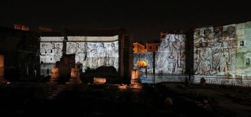 A restoration made of light at the Forum of Augustus - image 3