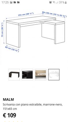 IKEA desk MALM - image 1