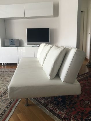 Bonaldo Designer sleeping Sofa Couch, white, real leather in Perfect conditions, almost new - image 7
