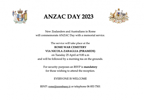 Rome marks ANZAC Day 2023 - image 2