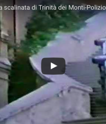 Car chase down the Spanish steps..