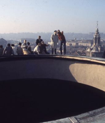 Walking on the cupola of the Pantheon