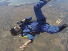 Sky diving