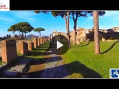 Ostia Antica seen by a drone