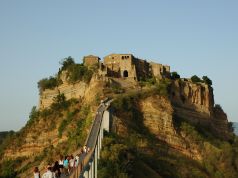 Civita di Bagnoregio seen from the sky