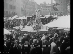 Piazza Navona's food market in 1933