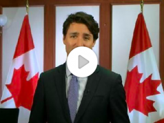 "I migliori auguri" from Prime Minister of Canada Justin Trudeau