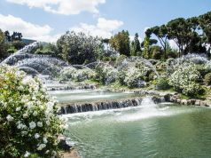 Rome's waterfall garden