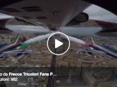 Flying over Rome with the Frecce Tricolori