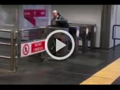 Nun jumps the turnstile in Rome's Metro
