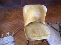 Vintage set of chairs and ottoman