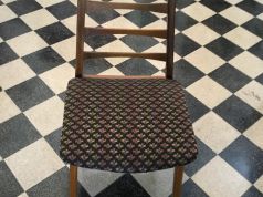 Set of reupholstered chairs