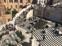 Rome's Spanish Steps in full bloom