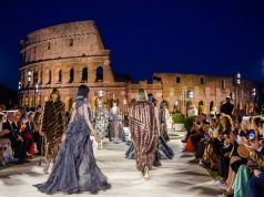 Fendi fashion show in the Roman Forum