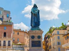 Giordano Bruno statue in Rome