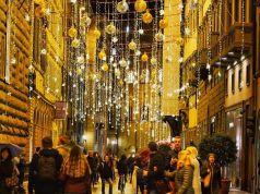 Christmas lights in Florence