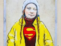 Greta Thunberg mural in Florence