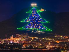 Italy lights up the world's largest Christmas tree