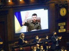 Ukraine is Putin's gateway to Europe, Zelensky warns Italian parliament