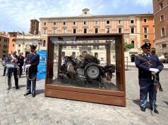 Capaci bombing: Rome displays remains of Falcone's escort car