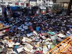 Rome second-hand book stall, gutted by fire, gets ready to reopen