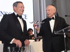 Italy's Mario Draghi receives World Statesman Award in New York