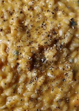 Rome recipe: Pumpkin risotto with gorgonzola