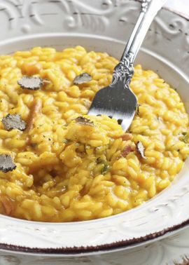 Rome recipe: Pumpkin cream risotto with breadcrumbs