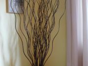 Decorative Vase with Willow Stalks