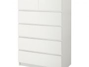 Ikea Malm Chest of 6 Drawers