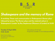 Shakespeare and the memory of Rome