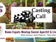 Rome Expats: Social Aperitif & Live Casting (isola Tiberina)