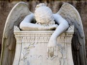 Angel of Grief in Rome's Non-Catholic Cemetery