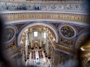 Climbing St Peter's dome in the Vatican