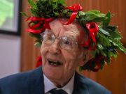 Italy’s oldest student celebrates degree at 96