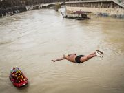 Rome's Mister OK to make New Year's Day dive into river Tiber