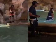 Rome police pull swimmer out of Trevi Fountain, twice