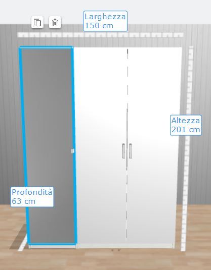 Ikea Pax Wardrobe White And Mirror Doors Wanted In Rome