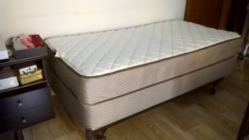 Single Mattress Box Spring And Frame, Simmons Beautyrest Bed Frame