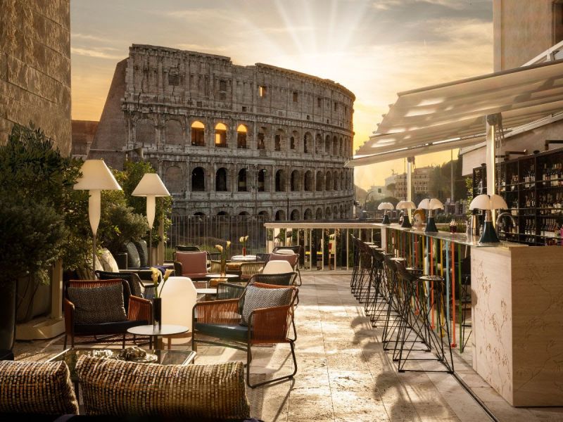 The Court: Rome cocktail bar with Colosseum view - Wanted in Rome