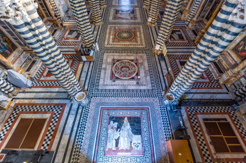 Italy Siena Cathedral unveils stunning mosaic floors
