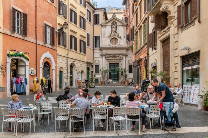 Best places to eat outside in Rome - Wanted in Rome