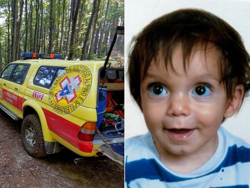 A search continued throughout the night in a desperate attempt to find a toddler who went missing from his parents' house in a remote mountainous area
