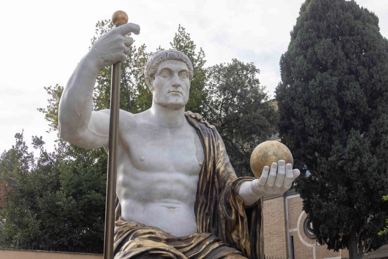 Rome unveils giant replica of Constantine’s Colossus