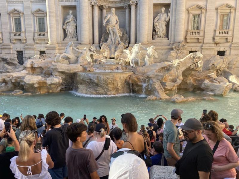 Restrictions at Trevi Fountain, Rome: Entry fees planned to control visitor numbers.