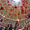 Rose petal ceremony at the Pantheon